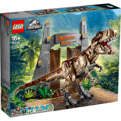 LEGO® Jurassic Park: T. rex Rampage - Bộ Lắp Ráp Khủng Long & Cổng Công Viên 75936 - Hình ảnh sản phẩm