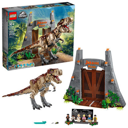 LEGO® Jurassic Park: T. rex Rampage - Bộ Lắp Ráp Khủng Long & Cổng Công Viên 75936 - Góc nhìn khác 3