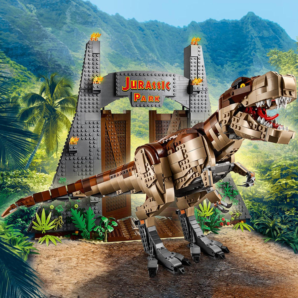 LEGO® Jurassic Park: T. rex Rampage - Bộ Lắp Ráp Khủng Long & Cổng Công Viên 75936 LEGO - ảnh 3 - Building Set