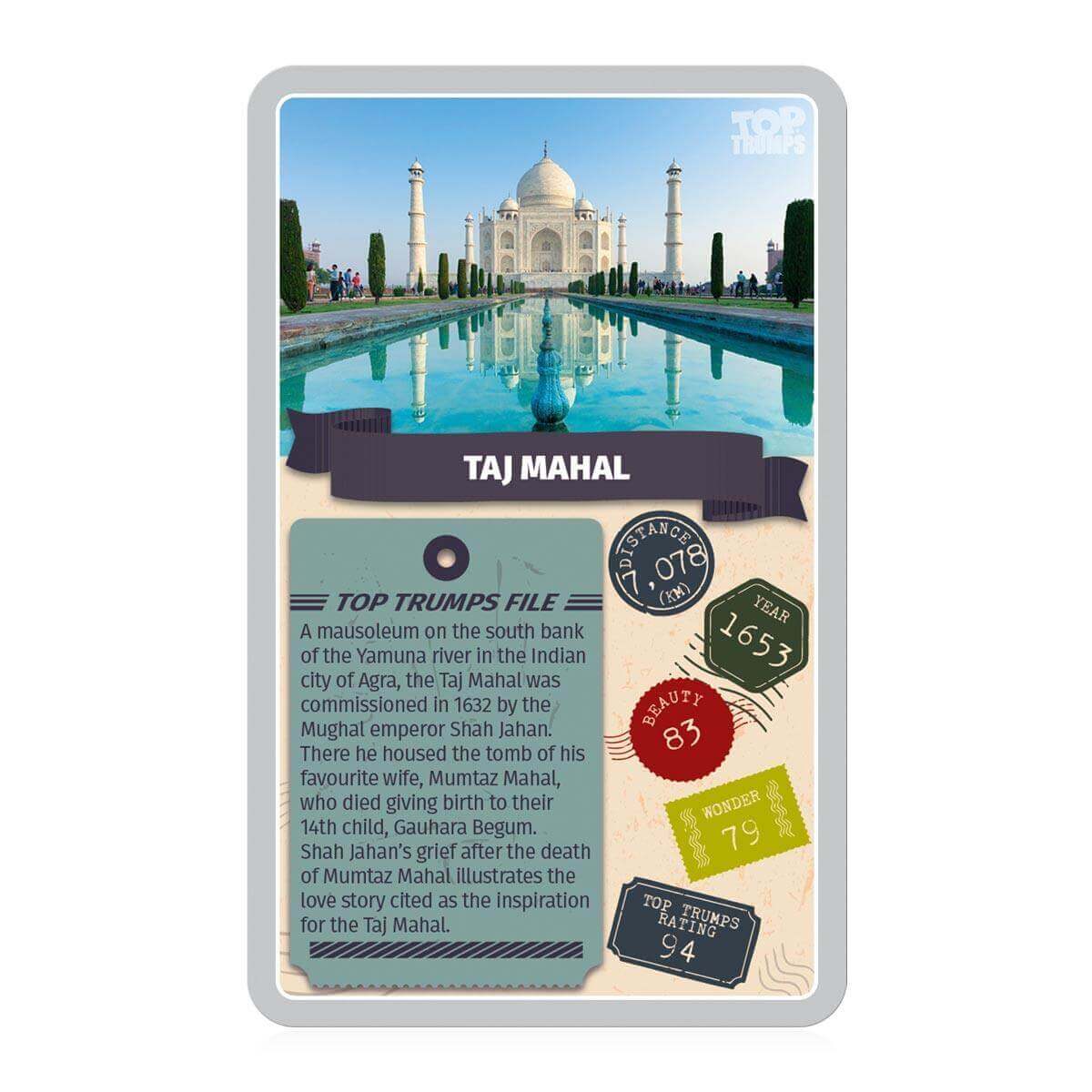 Monuments of the World Top Trumps Card Game - Thẻ bài Kiến trúc Thế giới - Winning Moves - Hình ảnh chi tiết 2