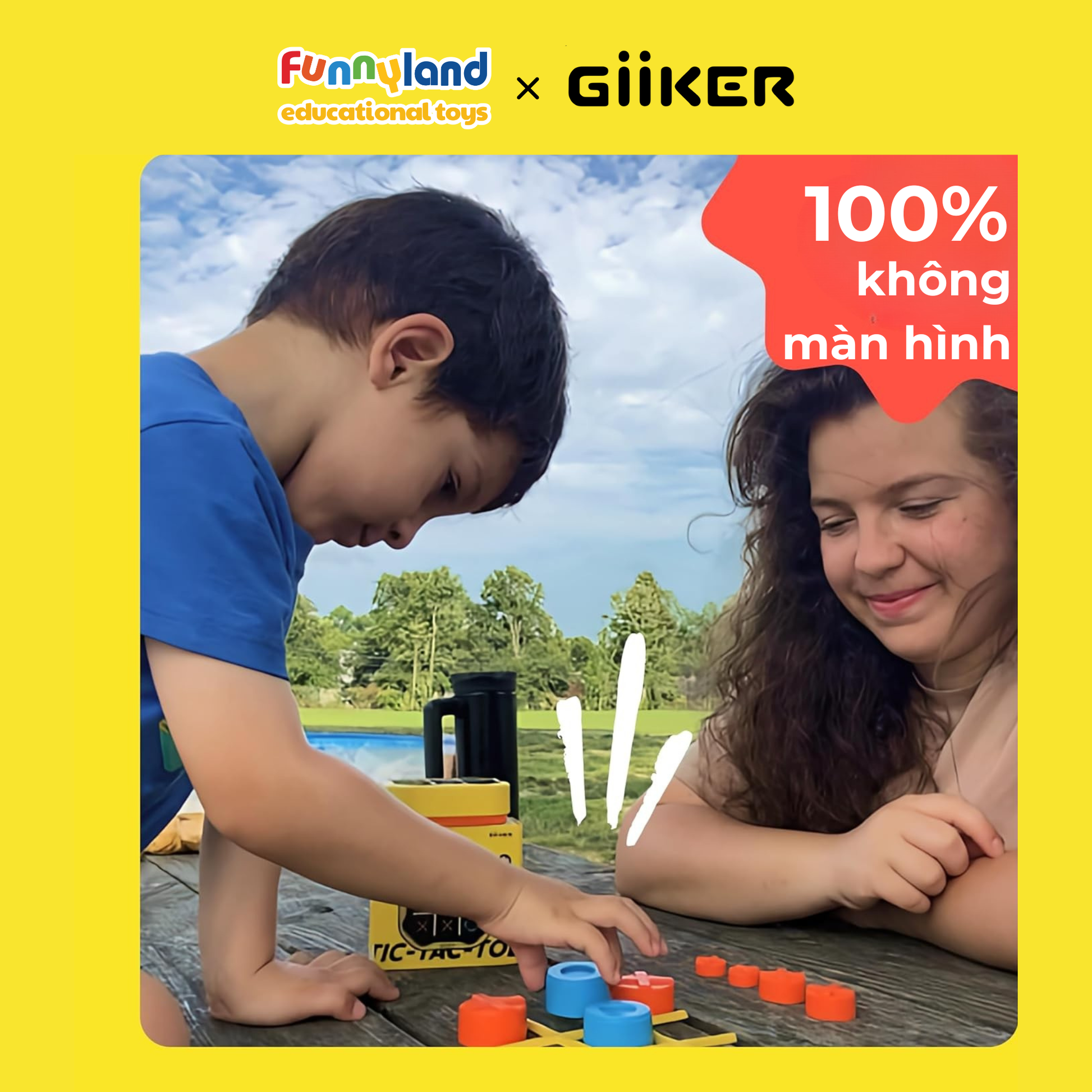 Đồ chơi thông minh Giiker Tic-Tac-Toe Bolt