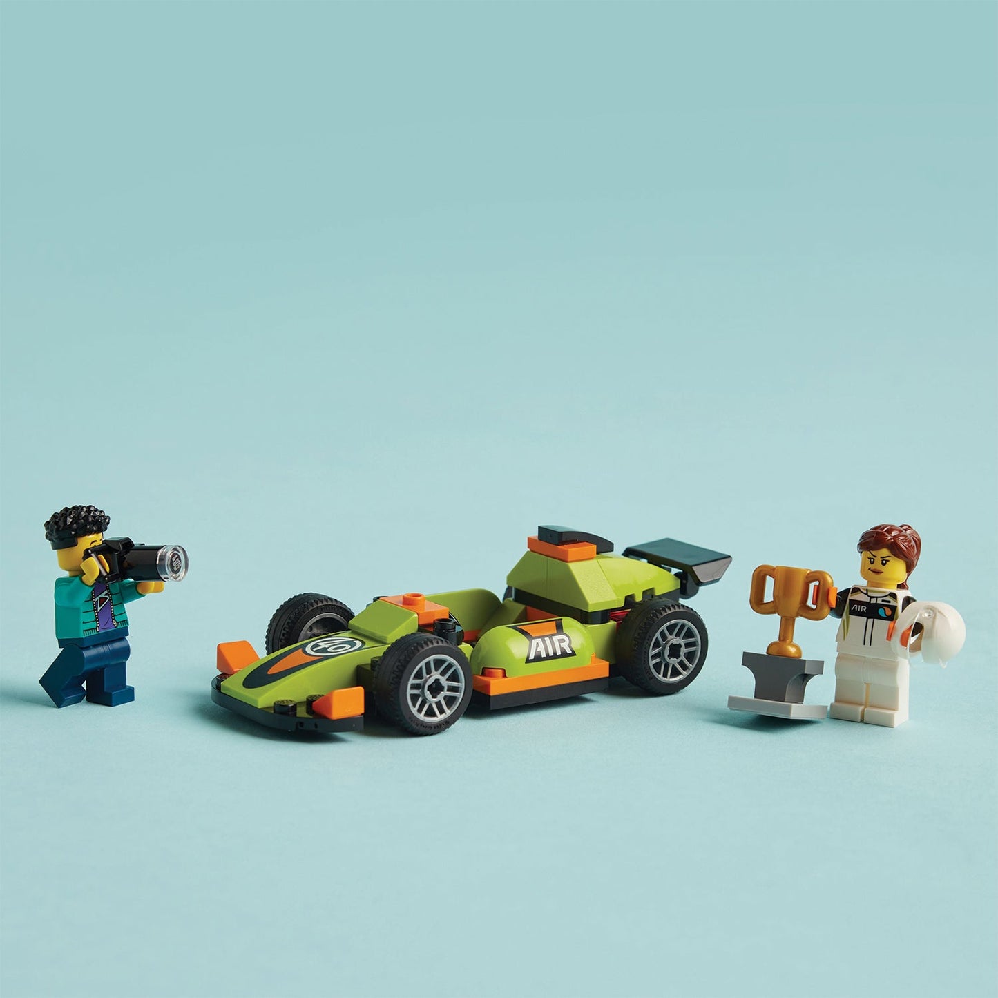 LEGO® City Green Race Car - Đồ chơi lắp ráp Xe Đua Màu Xanh - LEGO 60399 - Hình ảnh bổ sung 5