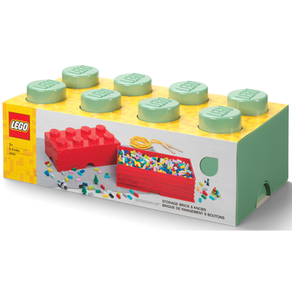 LEGO® Storage Brick 8 - Sand Green Hộp Đựng Đồ Chơi Xếp Chồng LEGO - Hình ảnh sản phẩm