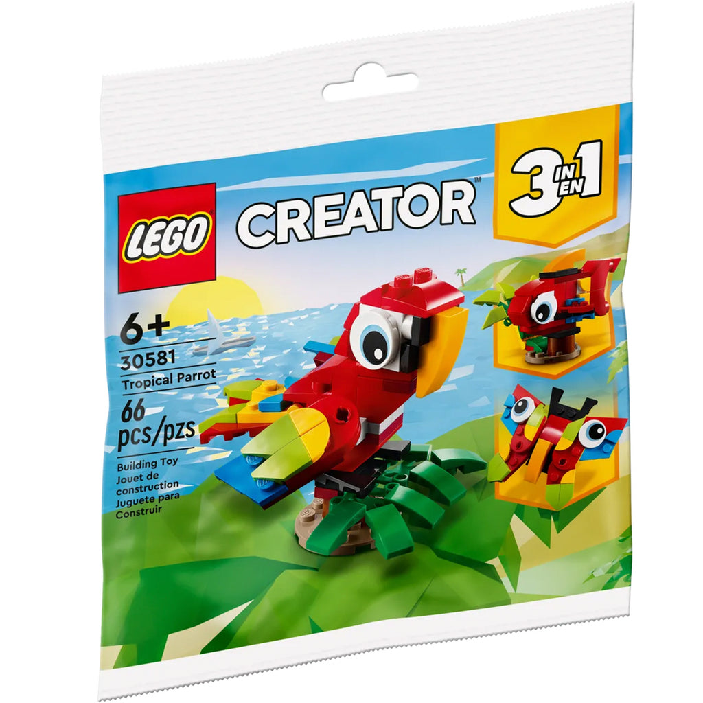 LEGO® Creator 3-in-1 Tropical Parrot - Đồ Chơi Lắp Ráp Vẹt Nhiệt Đới - LEGO 30581 - Hình ảnh sản phẩm