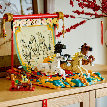 LEGO® Spring Festival Galloping Horse Canvas - Mô hình tranh ngựa phi Mã Đáo Thành Công - LEGO 80119 LEGO - ảnh 1 - LEGO Set