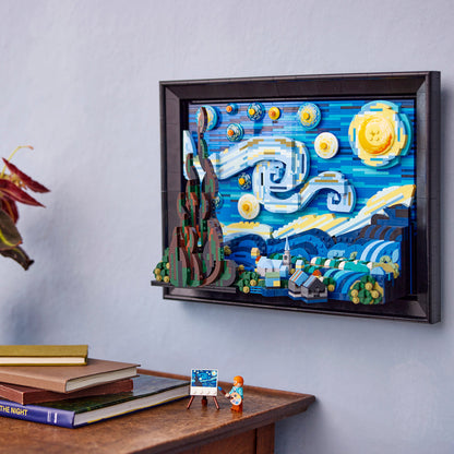 LEGO® Ideas Vincent van Gogh - The Starry Night - Bộ Lắp Ráp Mô Hình Nghệ Thuật 3D LEGO 21333 - Hình ảnh bổ sung 8