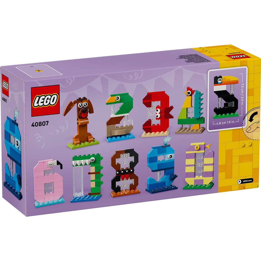 LEGO® Birthday Numbers - Bộ Lắp Ráp Số Sinh Nhật Hình Động Vật LEGO 40807 LEGO - ảnh 4 - LEGO Set