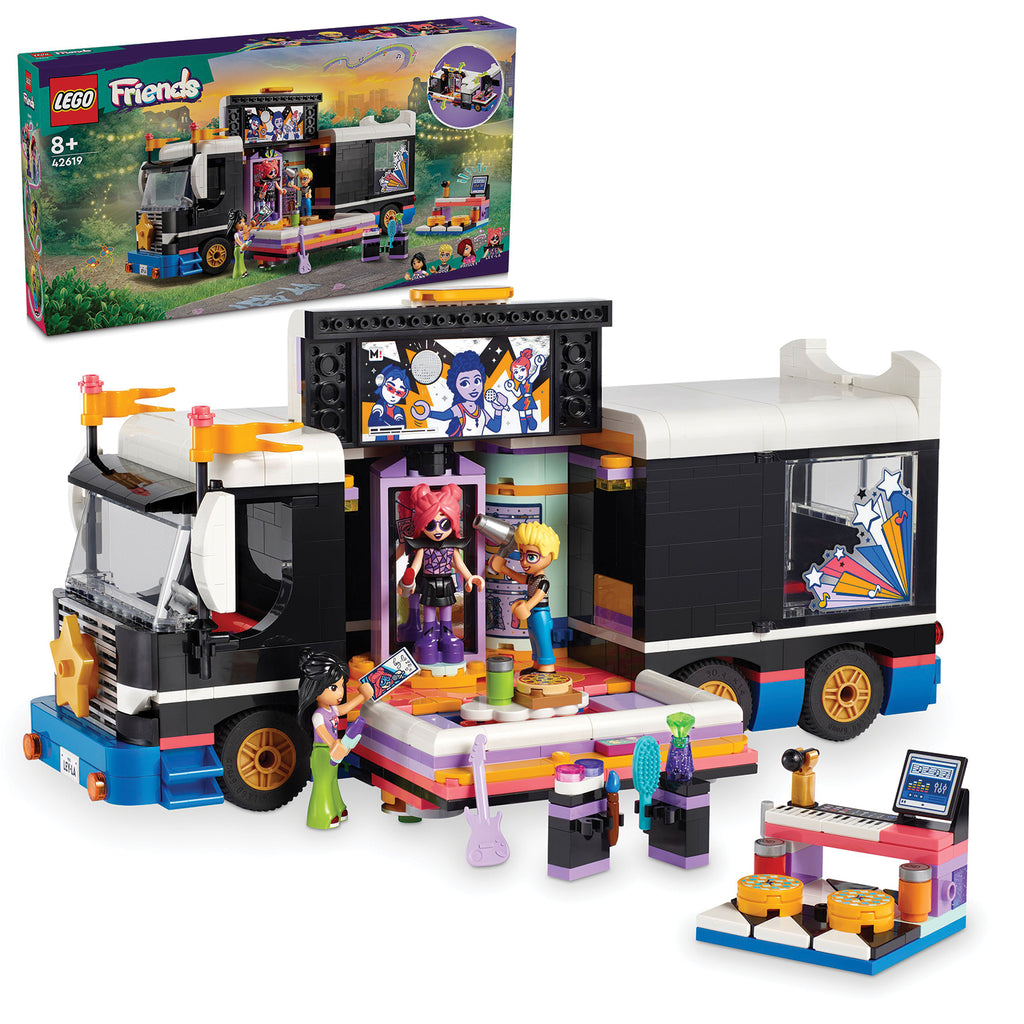 LEGO® Friends™ Pop Star Music Tour Bus - Xe Buýt Lưu Diễn Ngôi Sao Ca Nhạc LEGO 42619 LEGO - ảnh 5 - LEGO Friends