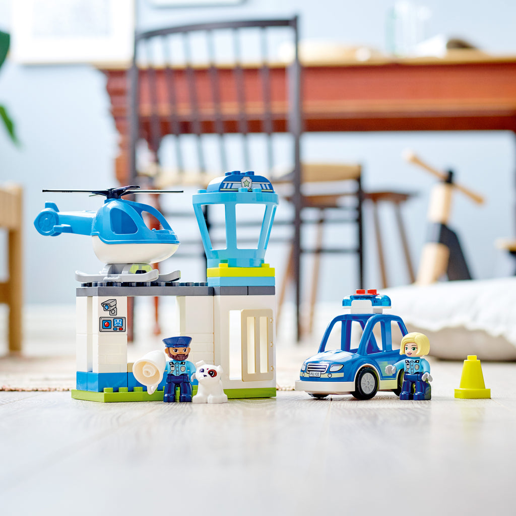 LEGO® DUPLO™ Rescue Police Station & Helicopter - Bộ Đồ Chơi Trạm Cảnh Sát & Trực Thăng Cứu Hộ - LEGO 10959 - Hình ảnh bổ sung 5