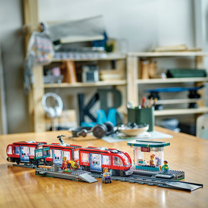 LEGO® City Downtown Tram and Station - Xe Điện Và Nhà Ga Trung Tâm - LEGO 60423 - Góc nhìn khác 3