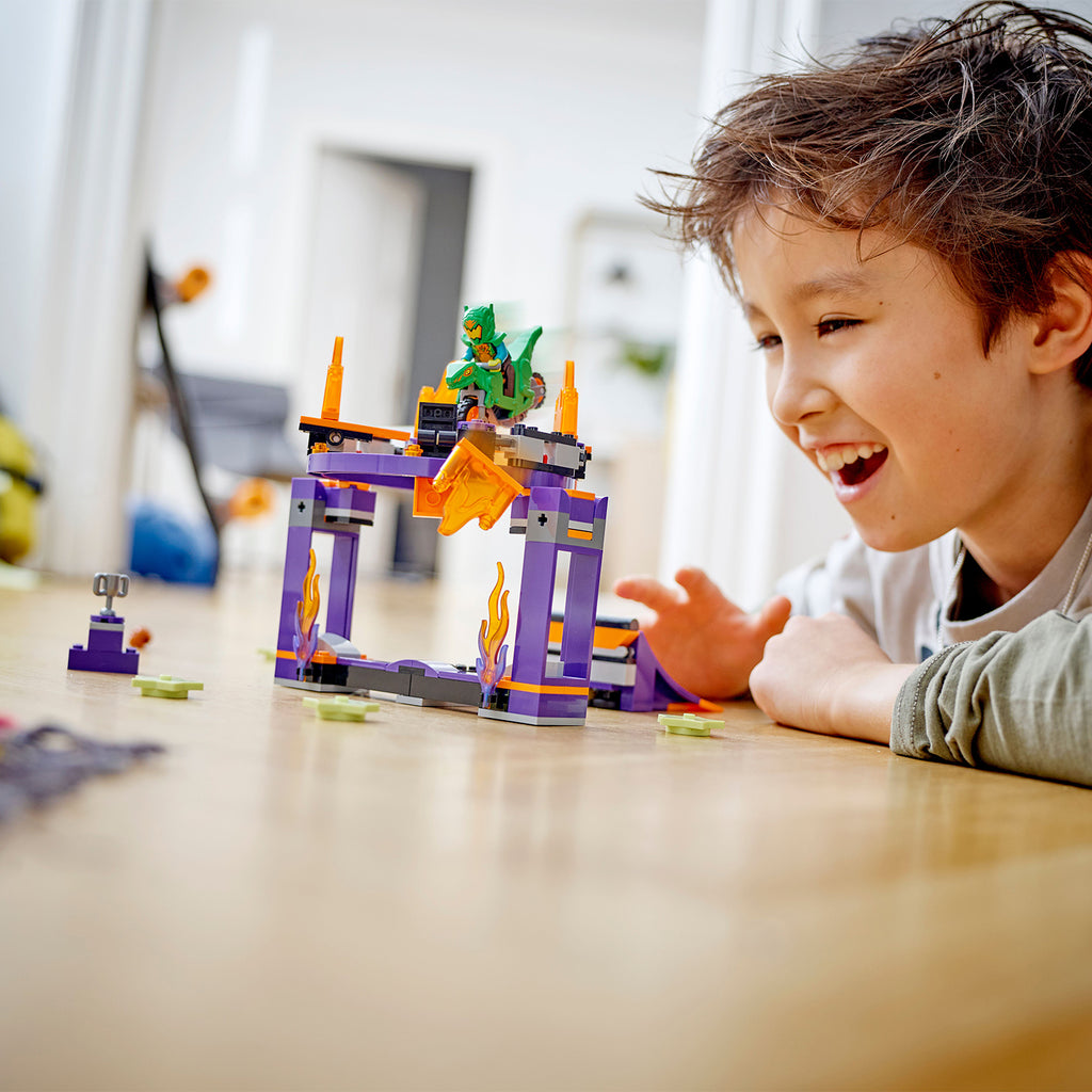 LEGO® City Dunk Stunt Ramp Challenge - Bộ Đồ Chơi Xe Mô Tô Nhảy Cầu Mạo Hiểm LEGO 60359 LEGO - ảnh 1 - Building Sets