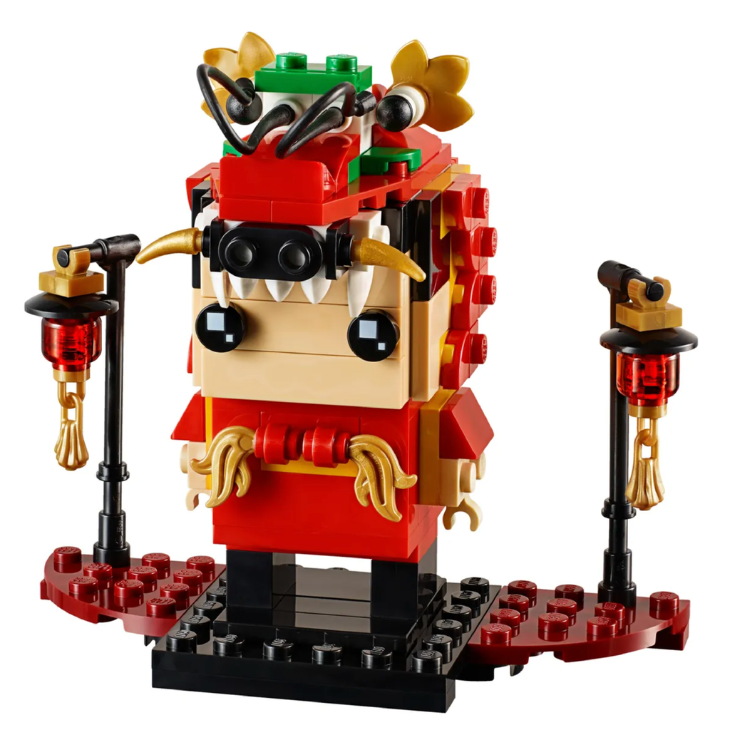 LEGO® BrickHeadz™ Dragon Dance Guy - Mô Hình Lắp Ráp Múa Rồng Tết LEGO 40354 - Hình ảnh chi tiết 2