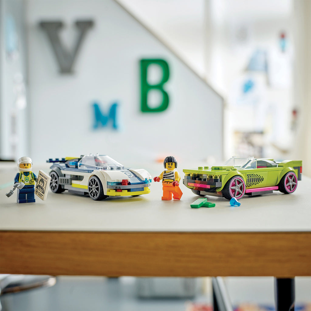 LEGO® City Police Car and Muscle Car Chase - Xe Cảnh Sát Đuổi Bắt Xe Cơ Bắp - LEGO 60415 - Hình ảnh bổ sung 5