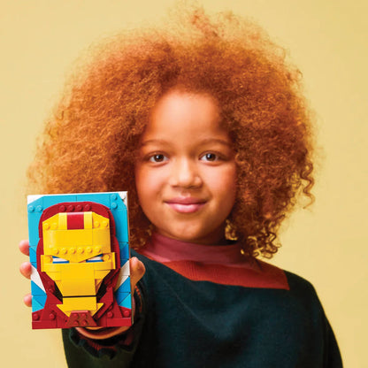 LEGO® Brick Sketches™ Iron Man (40535) - Mô hình tranh lắp ráp 3D Marvel - Hình ảnh bổ sung 5