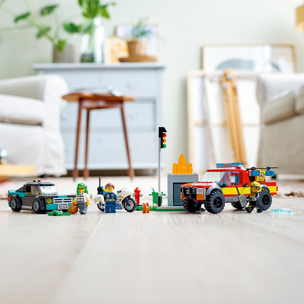 LEGO® City Fire Rescue & Police Chase - Đồ Chơi Lắp Ráp Xe Cứu Hỏa & Cảnh Sát Rượt Đuổi LEGO 60319 - Hình ảnh bổ sung 5