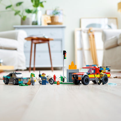 LEGO® City Fire Rescue & Police Chase - Đồ Chơi Lắp Ráp Xe Cứu Hỏa & Cảnh Sát Rượt Đuổi LEGO 60319 - Hình ảnh bổ sung 5