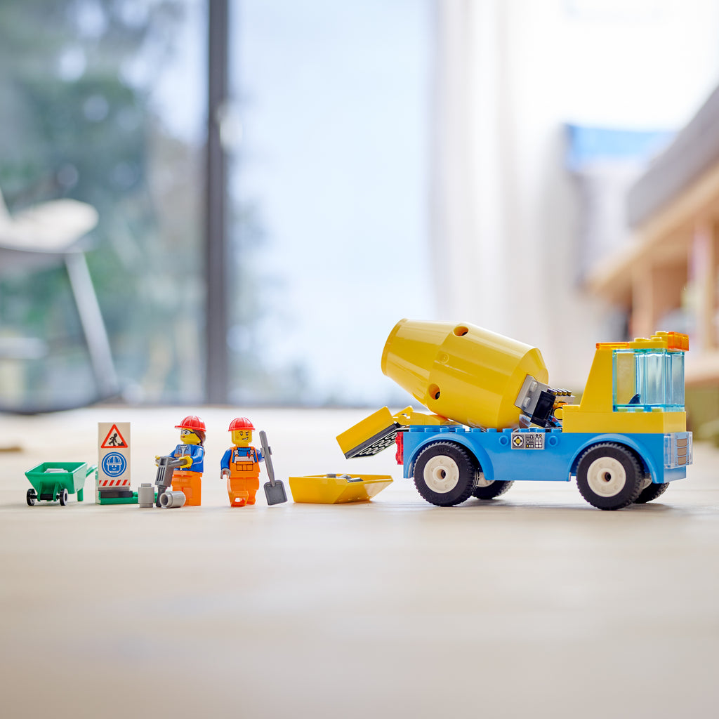 LEGO® City Cement Mixer Truck - Xe Trộn Bê Tông Chính Hãng - LEGO 60325 - Hình ảnh bổ sung 5