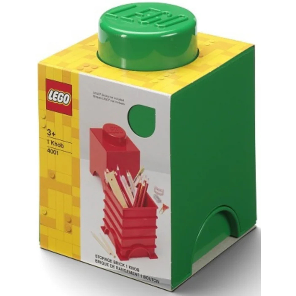 LEGO Storage Brick 1 Stud Square - Dark Green - Hộp Đựng Gạch LEGO 1 Nút Xếp Chồng - LEGO - Hình ảnh sản phẩm