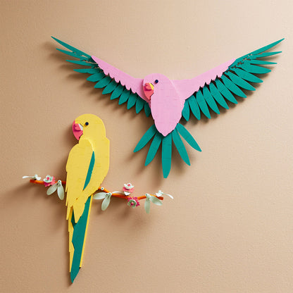 LEGO® Art The Fauna Collection – Macaw Parrots - Tranh Treo Tường Nghệ Thuật 3D - LEGO 31211 - Hình ảnh bổ sung 5
