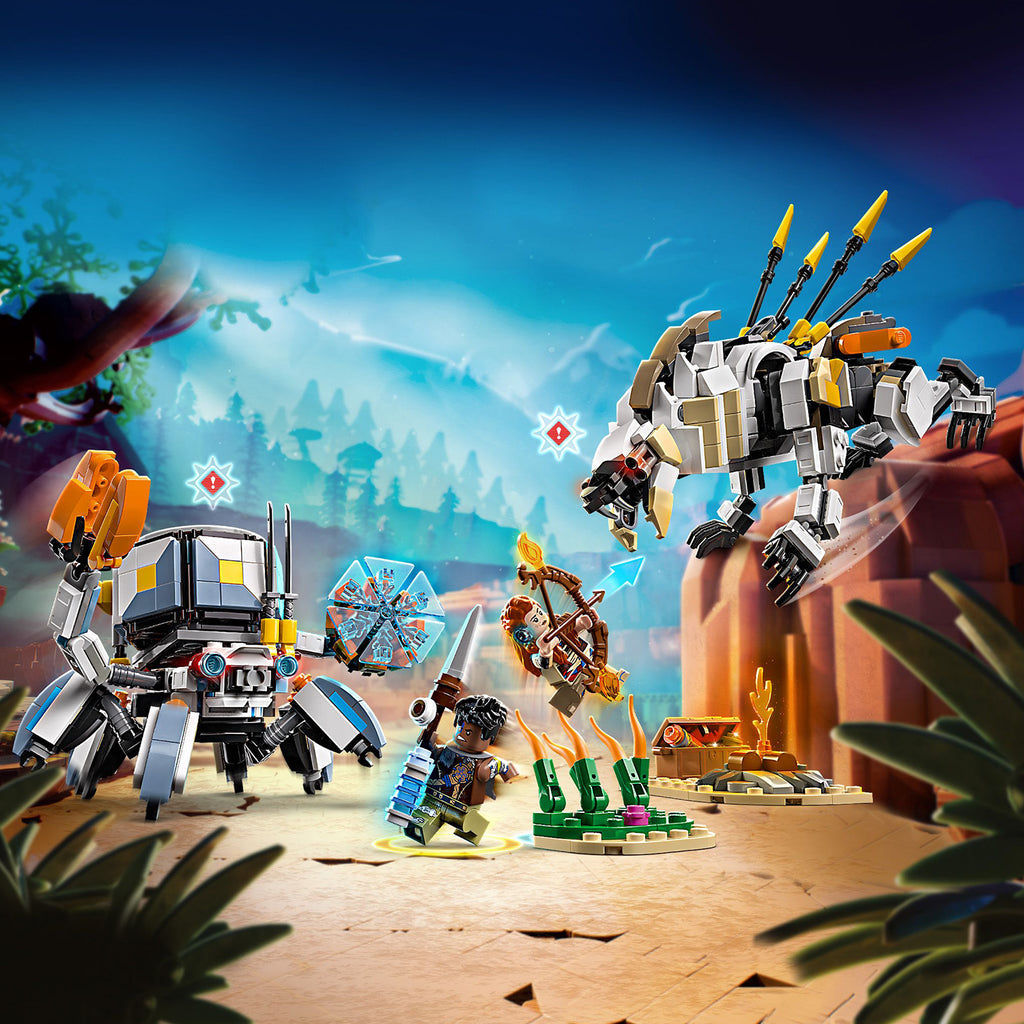 LEGO® Horizon Adventures™ Aloy & Varl vs. Shell-Walker & Sawtooth Đồ Chơi Lắp Ráp Robot 77037 - Góc nhìn khác 3