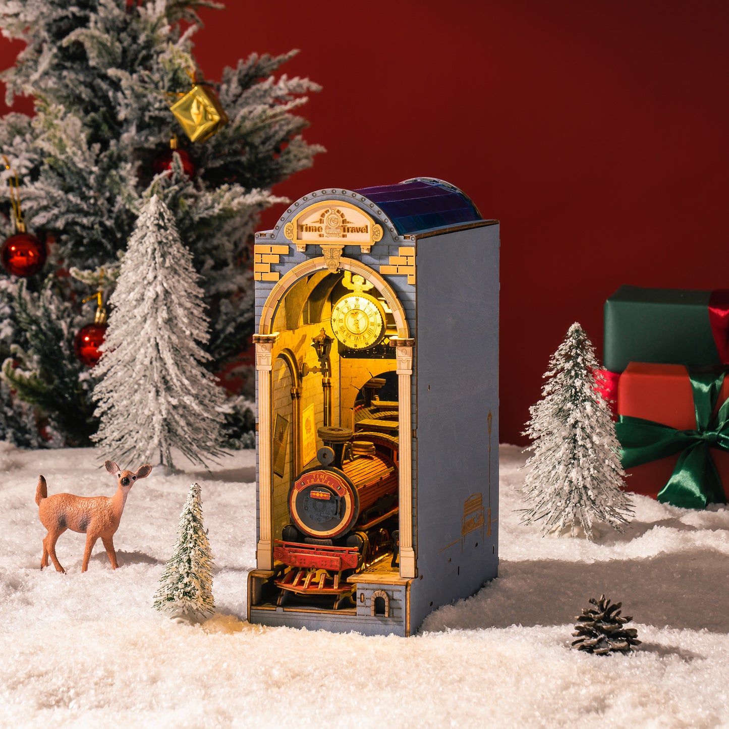 Rolife Book Nook Shelf Insert - Time Travel TGB04 - Mô hình nhà gỗ DIY trang trí kệ sách - Rolife