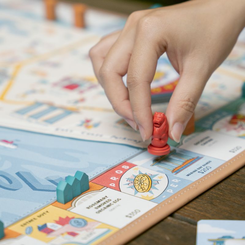 Cờ tỷ phú Singapore - Singanopoly Canvas