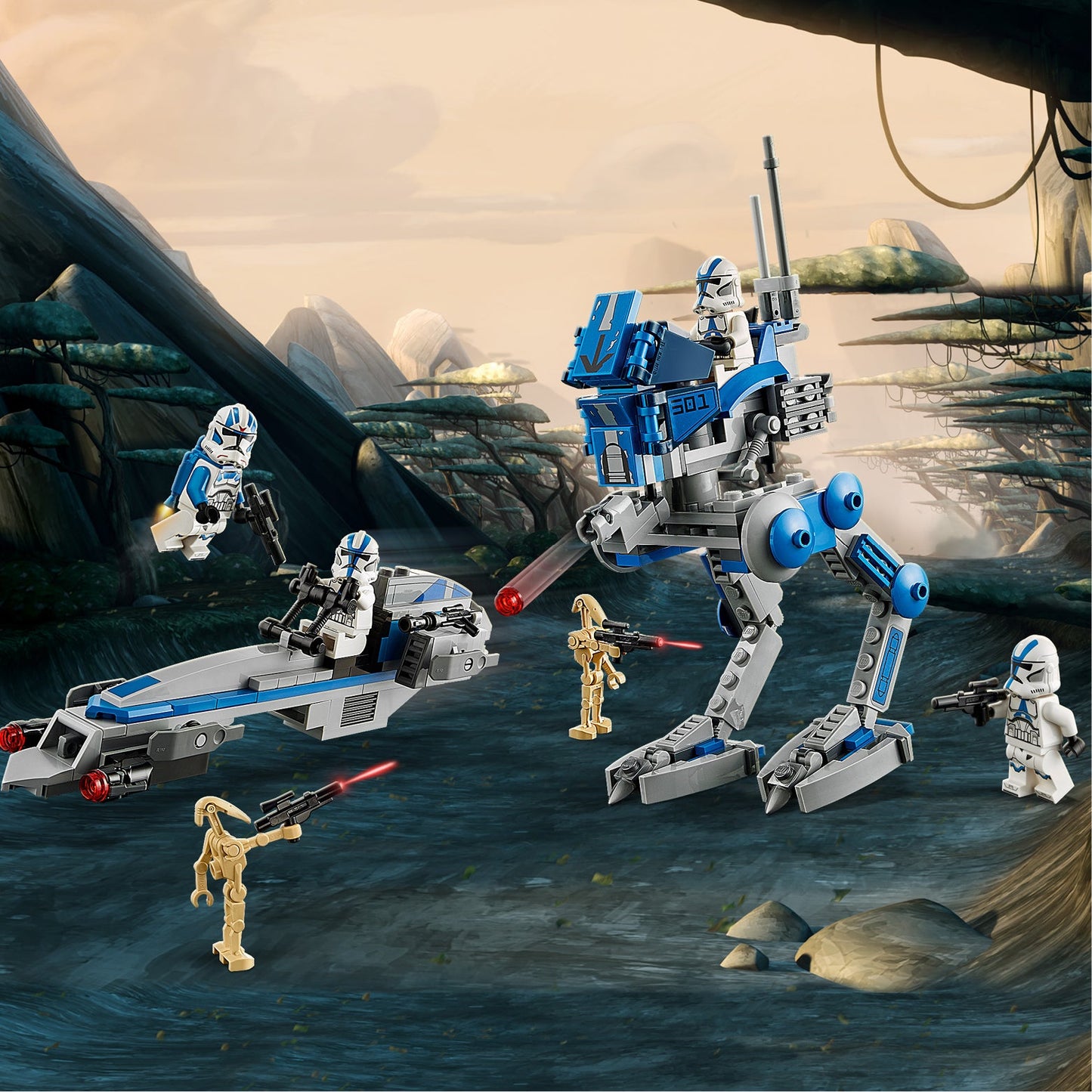 LEGO® Star Wars™ 501st Legion™ Clone Troopers - Bộ Lắp Ráp Chiến Binh Clone - LEGO 75280