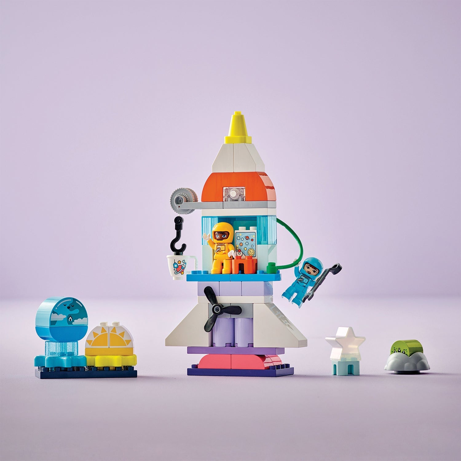 LEGO® DUPLO™ 3in1 Space Shuttle Adventure - Bộ Đồ Chơi Lắp Ráp Tên Lửa Vũ Trụ 3 Trong 1 LEGO 10422 - Hình ảnh bổ sung 5
