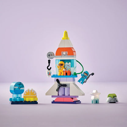 LEGO® DUPLO™ 3in1 Space Shuttle Adventure - Bộ Đồ Chơi Lắp Ráp Tên Lửa Vũ Trụ 3 Trong 1 LEGO 10422 - Hình ảnh bổ sung 5