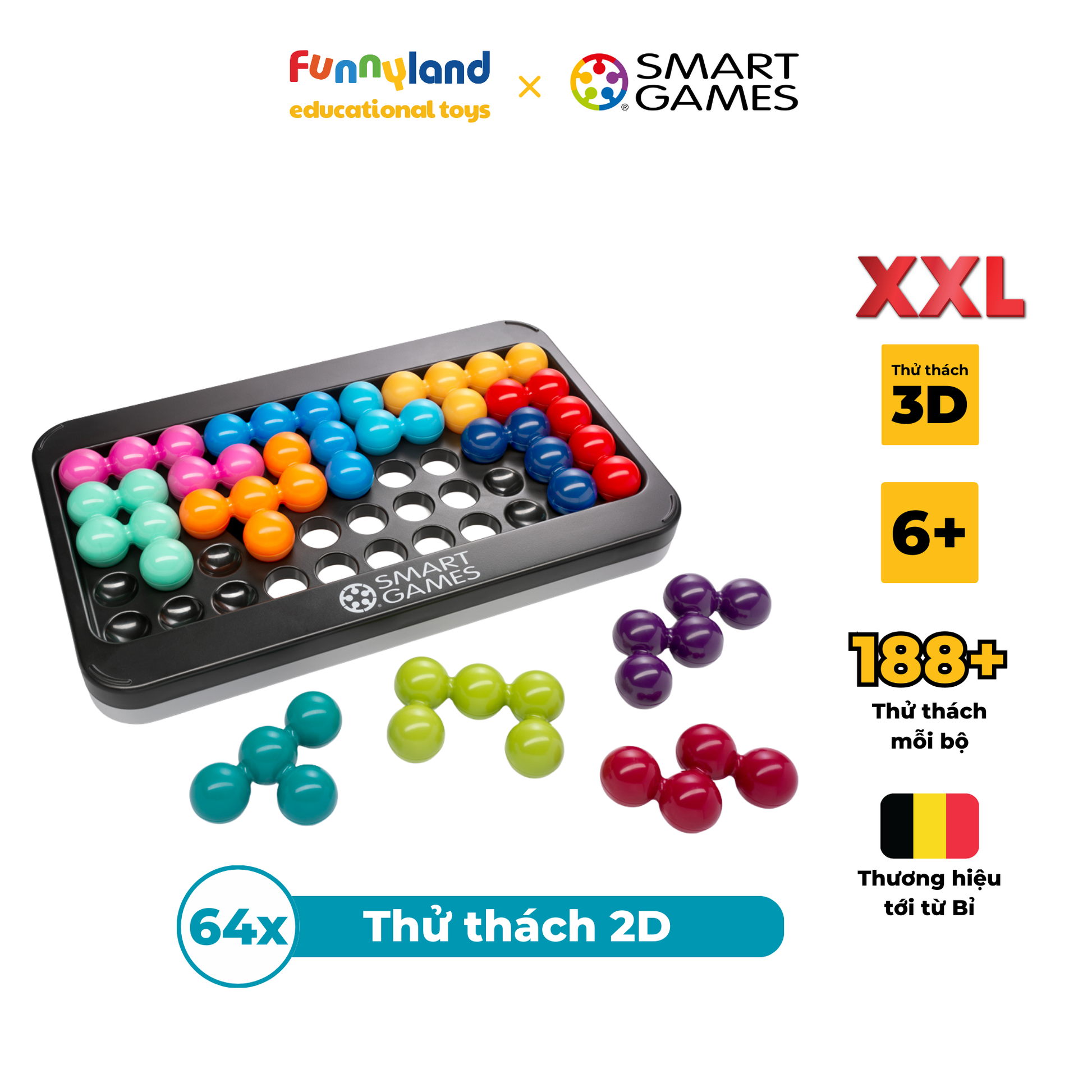 Đồ trơi trí tuệ Smartgames Thử thách IQ Pro Puzzler XXL