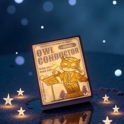 NOOK NIGHT SERIES LIGHT-UP FRIDGE MAGNET BLIND BOX - Mô Hình Nam Châm Tủ Lạnh Phát Sáng - 52TOYS