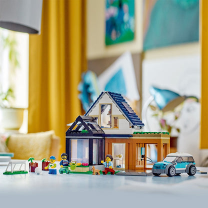 LEGO® City Family House and Electric Car - Mô Hình Ngôi Nhà Gia Đình Và Xe Điện LEGO City 60398 - Hình ảnh bổ sung 5