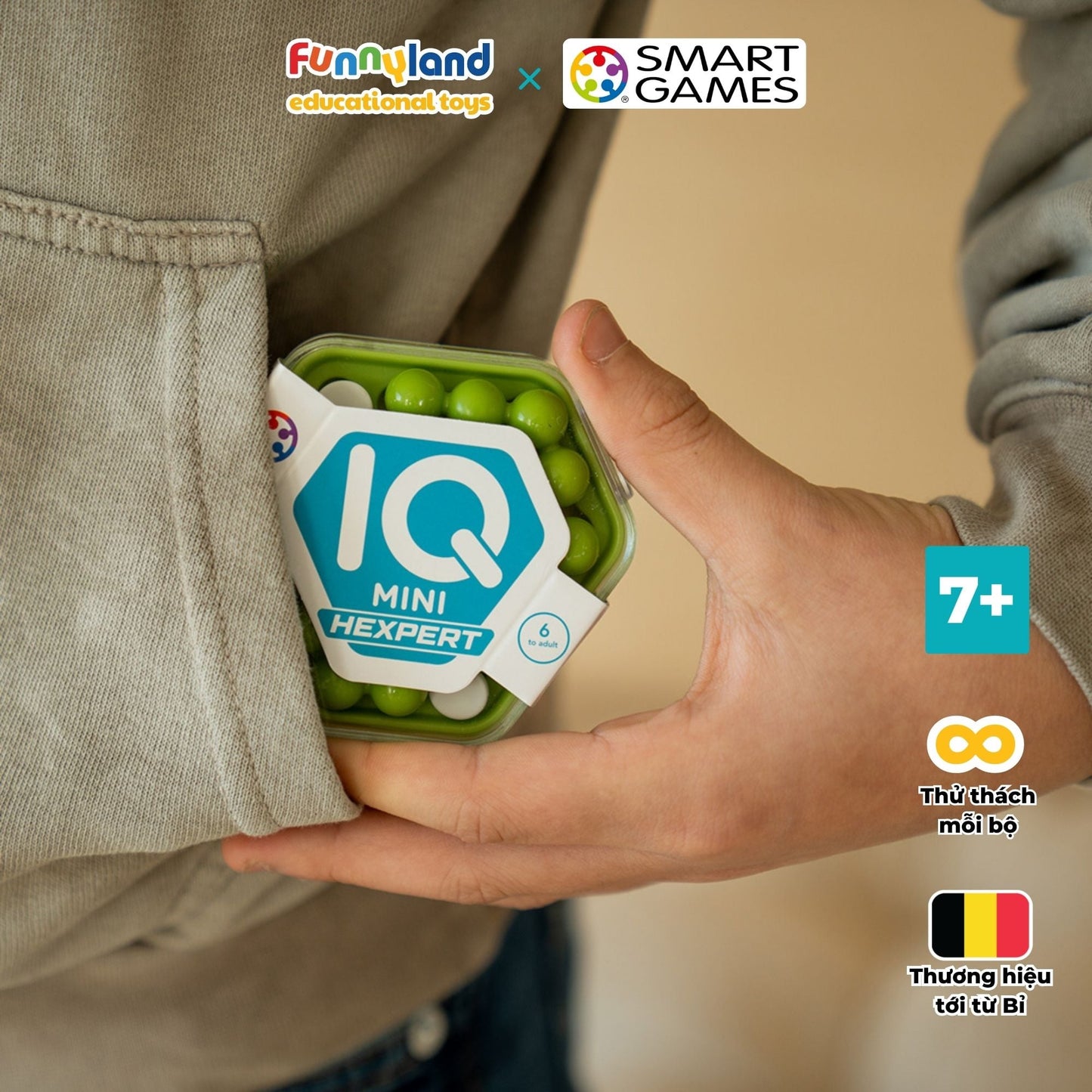 Đồ chơi thông minh Smartgames Thử Thách IQ Mini Hexpert