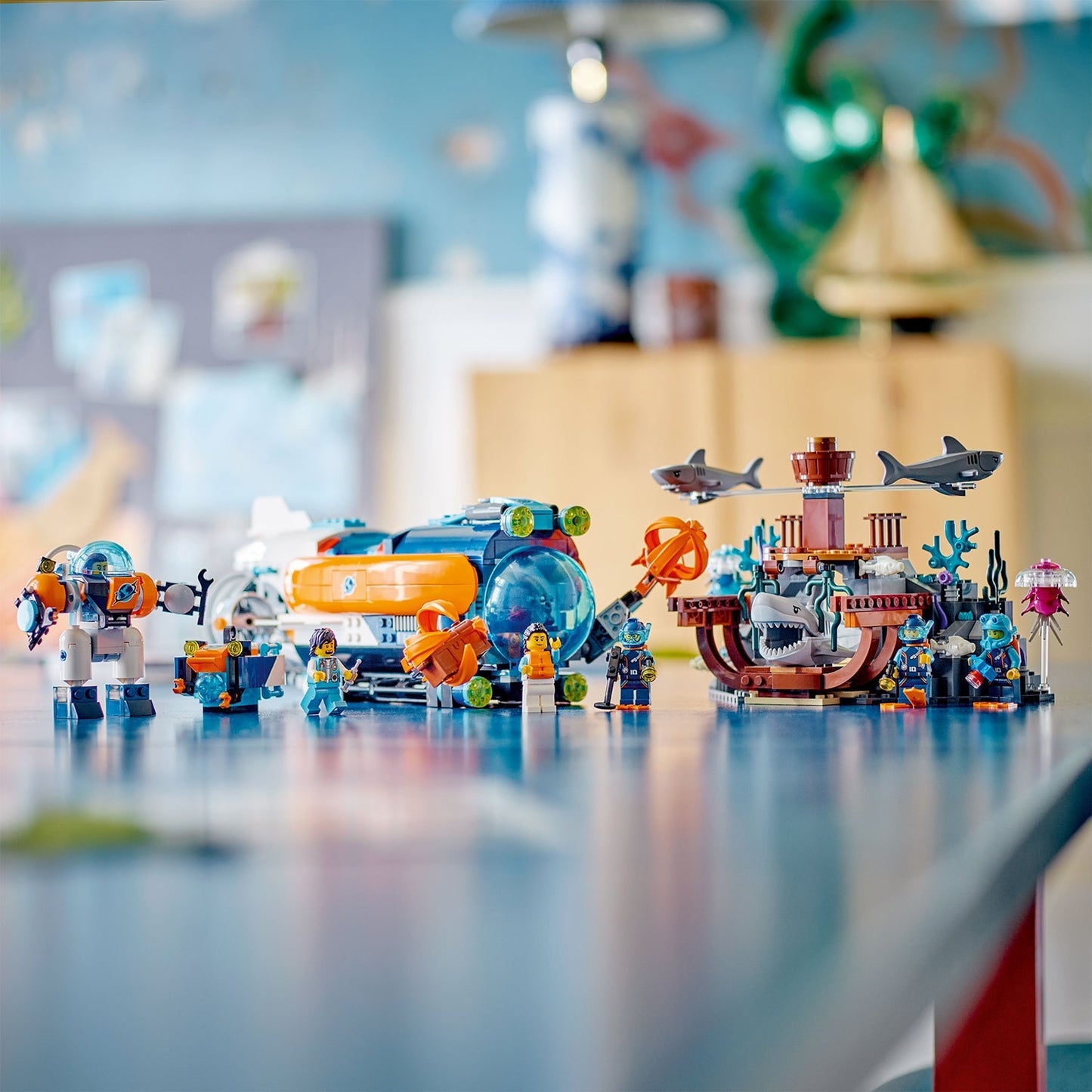 LEGO® City Deep-Sea Explorer Submarine - Tàu Ngầm Thám Hiểm Đại Dương LEGO 60379 - Hình ảnh bổ sung 5