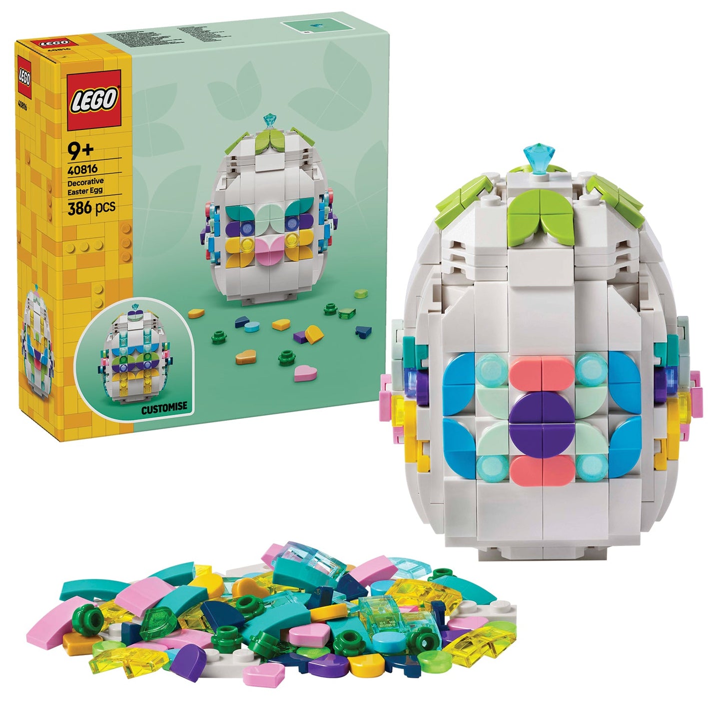 LEGO® Decorative Easter Egg - Mô Hình Lắp Ráp Trứng Phục Sinh Trang Trí - LEGO 40816 LEGO - ảnh 3 - LEGO Sets