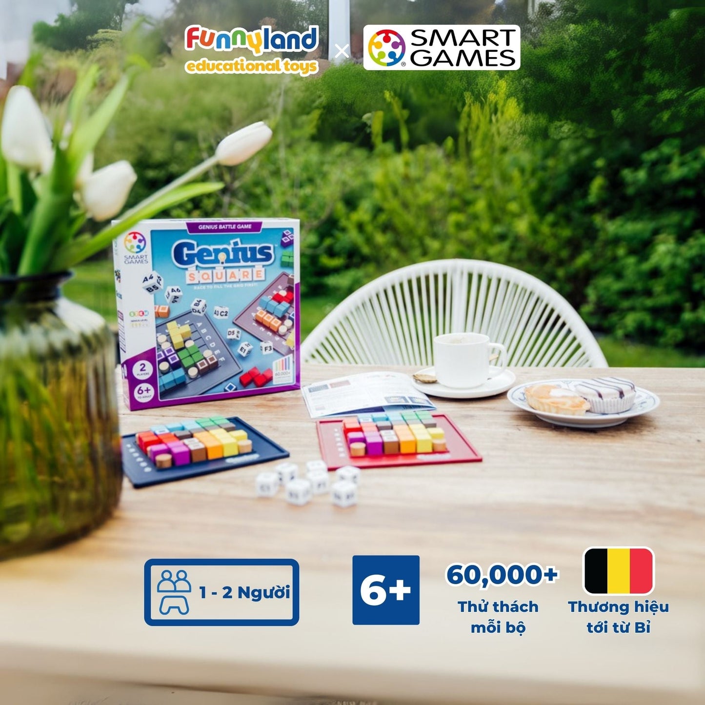 Đồ chơi trí tuệ Smartgames Thử thách Genius Square