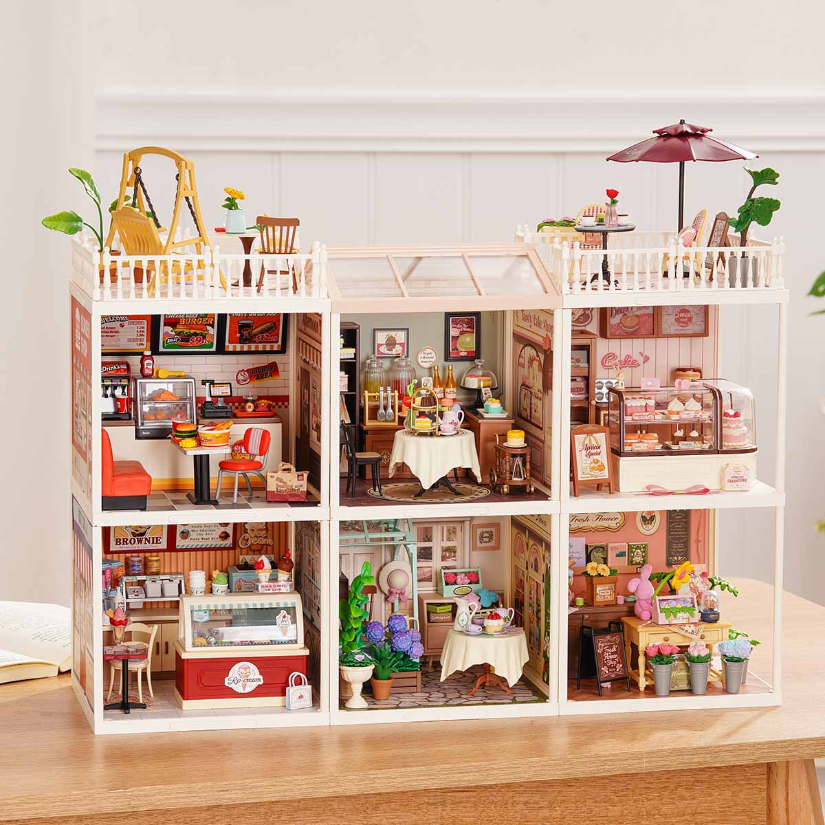 Rolife Super Creator Series - 6 in 1 Six Grid - Mô hình nhà gỗ DIY thu nhỏ - Rolife