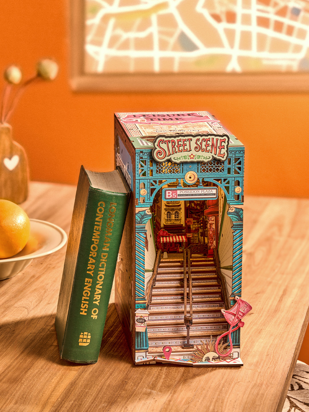 Rolife DIY Book Nook - Street Scene TGB13 - Mô hình gỗ 3D lắp ráp thủ công - Rolife