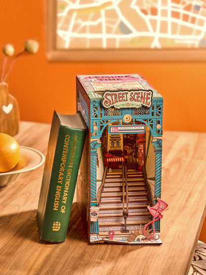 Rolife DIY Book Nook - Street Scene TGB13 - Mô hình gỗ 3D lắp ráp thủ công - Rolife