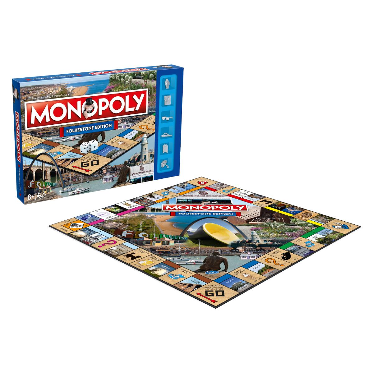 Folkestone Monopoly Board Game - Trò Chơi Cờ Tỷ Phú Phiên Bản Đặc Biệt - Winning Moves