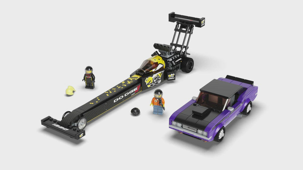 LEGO® Speed Champions Mopar Dodge//SRT Top Fuel Dragster and 1970 Dodge Challenger T/A - Bộ Lắp Ráp Xe Đua Siêu Cấp - LEGO 76904 - Hình ảnh chi tiết 2