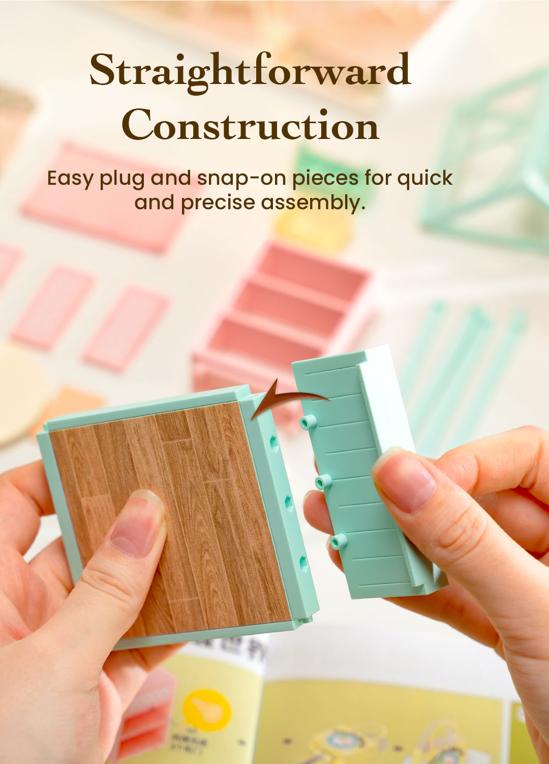 Rolife Super Creator DIY Miniature House - I-Shape Layout - Mô hình nhà búp bê mini lắp ráp 3 trong 1 - Rolife