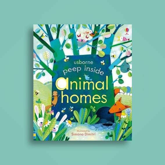 Sách - Anh: Peep Inside Animal Homes
