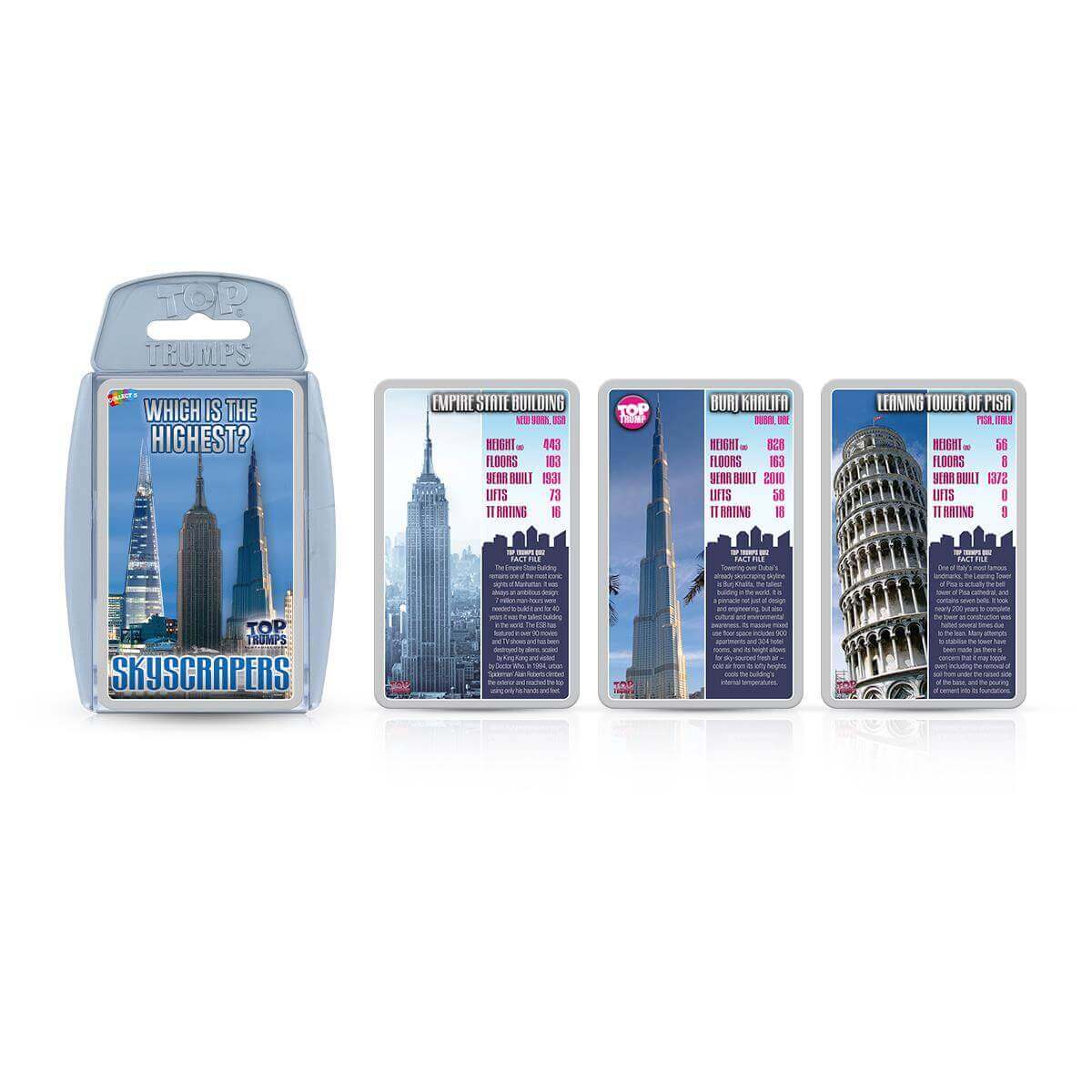 Skyscrapers Top Trumps Card Game - Trò chơi thẻ bài kiến trúc & giáo dục - Winning Moves Winning Moves UK - Board games thẻ b