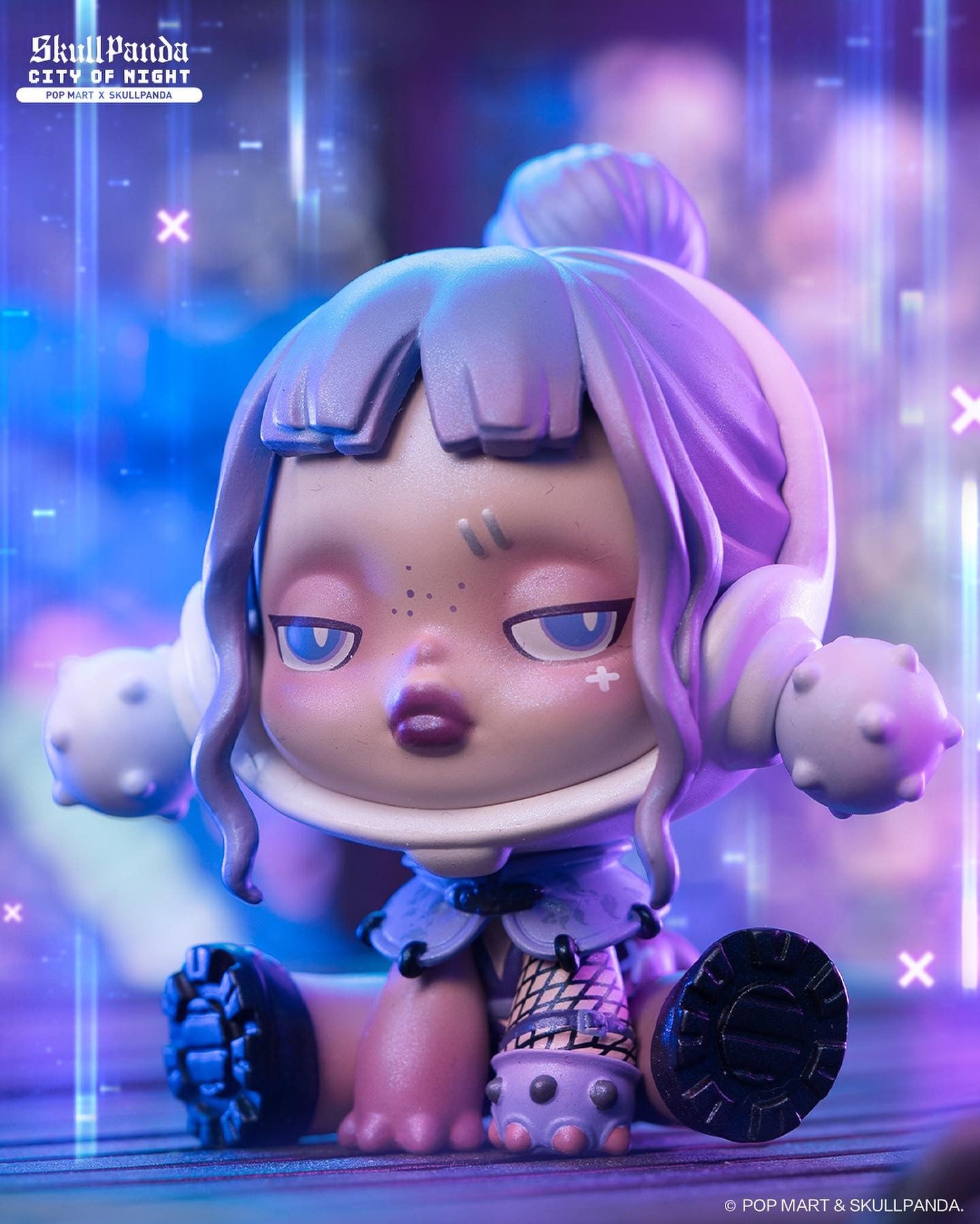 Popmart x Skull Panda City of Night Blindbox Series - Mô hình Blindbox Art Toy - Pop Mart