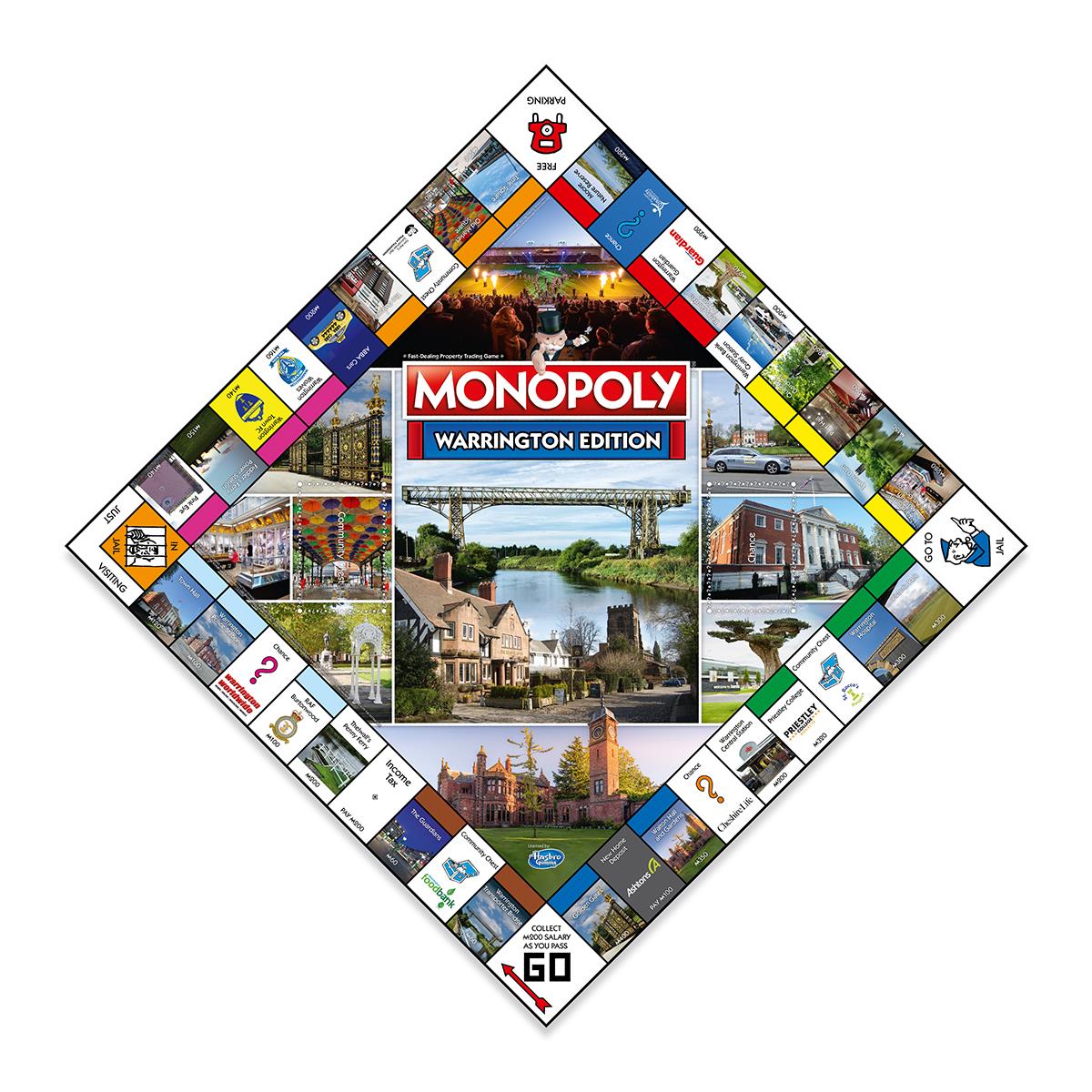 Warrington Monopoly Board Game - Cờ Tỷ Phú Phiên Bản Warrington - Winning Moves - Góc nhìn khác 3