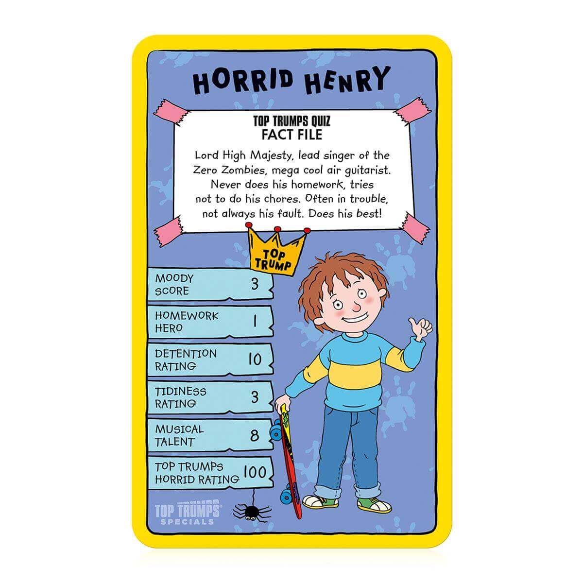 Horrid Henry Top Trumps Card Game - Trò Chơi Thẻ Bài Trẻ Em - Winning Moves - Hình ảnh chi tiết 2