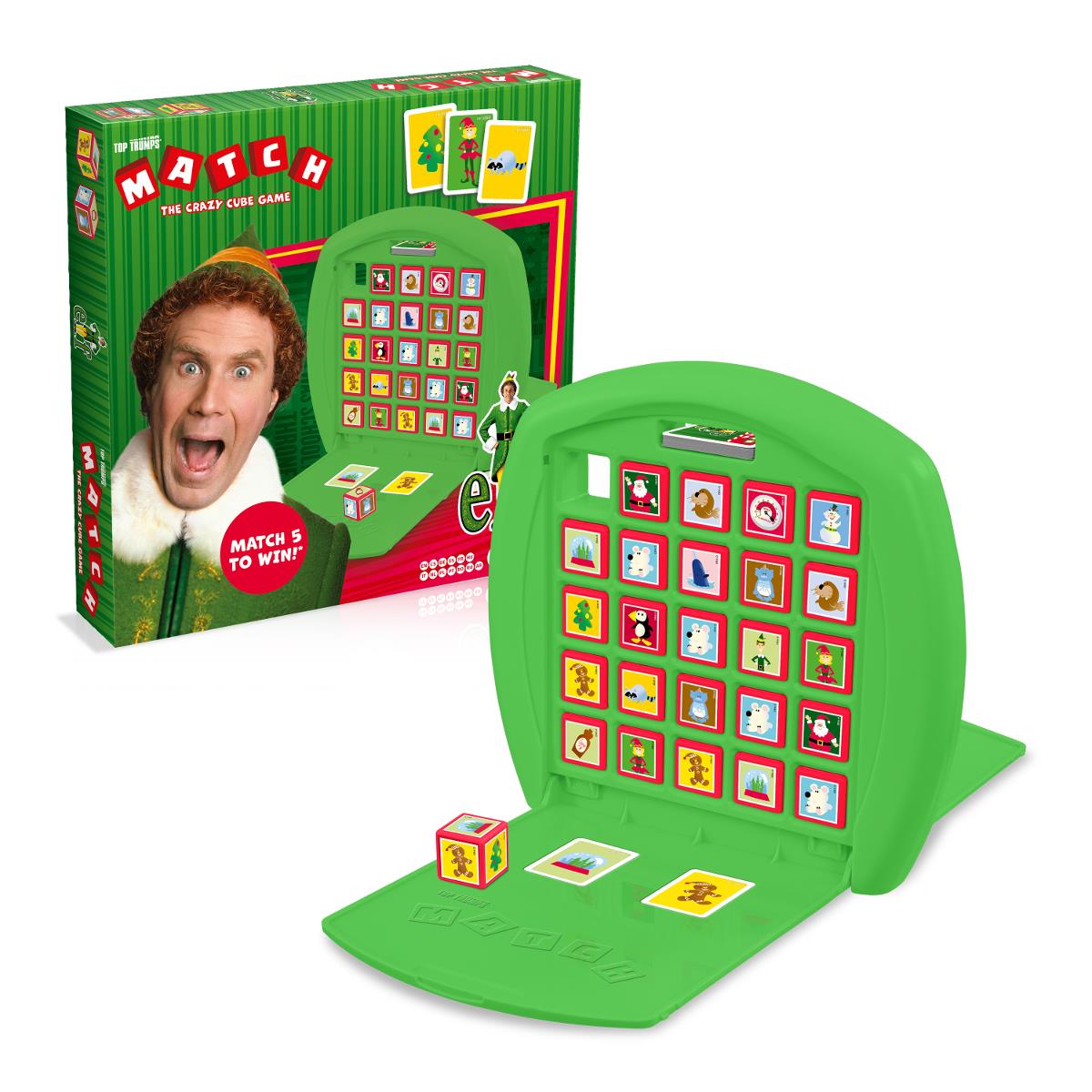 Elf Top Trumps Match Board Game - Trò chơi xếp hình 5 khối Buddy the Elf - Winning Moves - Hình ảnh chi tiết 2