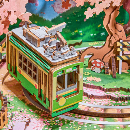 Rolife DIY Music Box - Sakura Dreamy Tour AMT02 - Mô hình gỗ hộp nhạc tự lắp ráp - Rolife