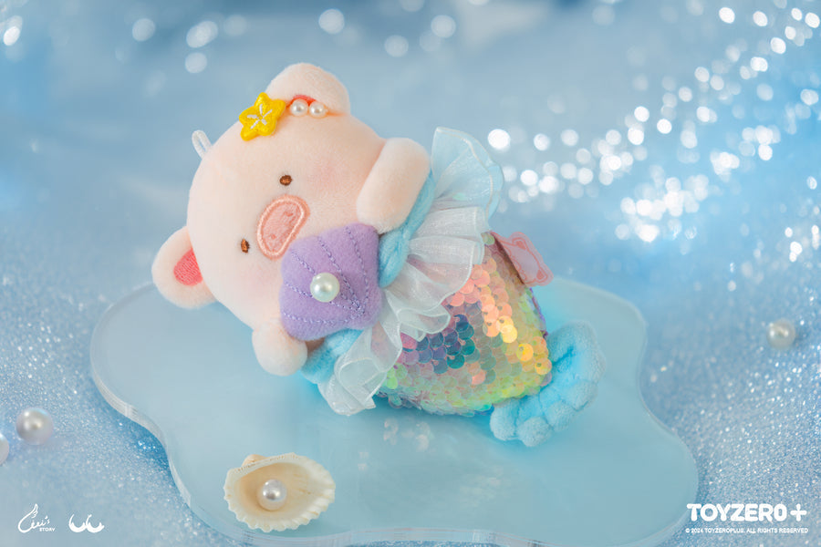 LuLu the Piggy Ocean - Mermaid LuLu Plush Keychain Móc Khóa Bông ToyZero+ - Góc nhìn khác 3